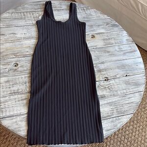As new, Aerie ribbed cotton tank dress, size M